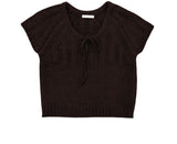 Seri Alpaca Ribbon Short Sleeve Knit (3c)