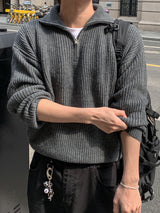 Mer Highneck Half Zip-up