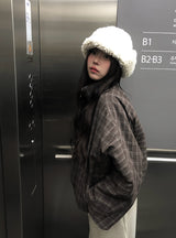 Mison Reversible Wool Fluffy Earflap Hat