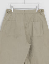 Billet Buckle Stitch Curved Balloon Pants