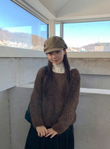 ミメンナ ヴィンテージ ヘアリー ラウンドニット