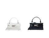 Crocodile Leather Square Shoulder Crossbody Bag