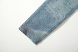 DENIM PRINT TURTLE  NECK BODYSUIT