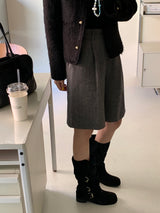 [MADE] フィディックウールヘリンボーンバミューダパンツ