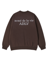 25FW BASIC LOGO NAPPING SWEATSHIRT DARK BROWN