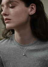 [925 silver] Un.silver.10 / フルハートネックレス (10mm)(シルバー)