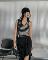 Molly Stripe Halter Sleeveless