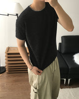 Stitch Crop short Sleeve Knit