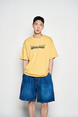 25SS WIDE BASIC DENIM SHORT PANTS BLUE