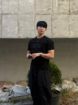 L.B patch printed short sleeve