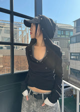 SNAP HOOD TEE