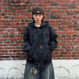 Vintage Work Camo Hooded Jacket