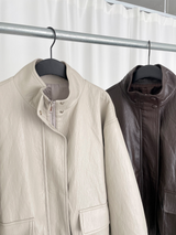 soft leather jumper