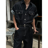 [SET UP] Linen stitch capender wide pants