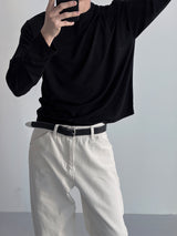 Basic crop long sleeves(4color)