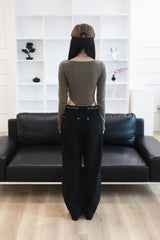 [Sepia] Stud cotton pants