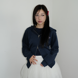 KIRIGIRL フーディージップアップ _NAVY