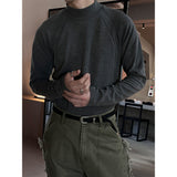 [MUSCLE FIT] Curved line half pola sleeves(3color)