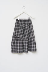 (W) Folky Checked Skirt (2color)
