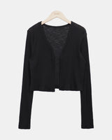 Yadin Ribbed Open Cardigan