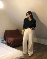 [BELLIDE MADE] 6color, memory cable round cardigan