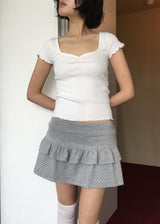 TULIP SHIRRING TEE