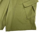 diagonal cargo bermuda pants
