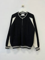 Nordi varsity knit zip-up 4C