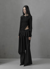 26SS★ [mnem] ディストロイアイレットスリットトップ