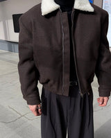 [F/W] Wool biker mustang jacket(2color)