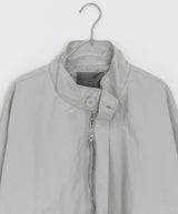 Ranbe Windbreaker Over Bomber Jacket