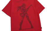 ピクセルロックスターグラフィックオーバーフィットTシャツ