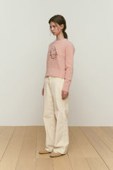 WITTY BUNNY JACQUARD KNIT [PINK]