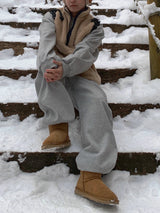 Furano brushed wide jogger pants