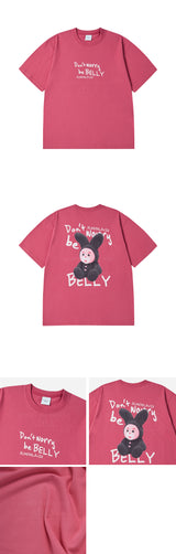 24FW RABBIT BELLY SHORT SLEEVE T-SHIRT PINK