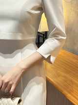 26SS★ Lindas Notch Square H-Line One Piece