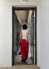 COLOR STITCH WIDE PANTS