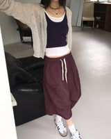 パンズダブルレイヤードノースリーブシャツ