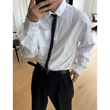[4SEASON] Basic semi クロップ コットンシャツ(6color)