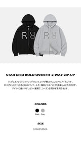 スターグリッドボルドオーバーフィット2ウェイジップアップ (2color)