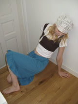 Layered bustier top_brown