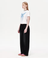 バタフライゴースクロップT (WHITE)
