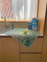 Flower garden foot mat