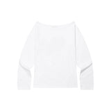 SIERRA LEOPARD HEART ONE SHOULDER T (2Color)