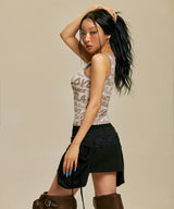 TWO TONE LETTERING SLEEVELESS_BE