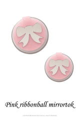 [MADE] Mirror Tok_Pink ribbon ball mirror tok_Basic Smart Talk