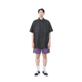 コーデュロイロゴハーフパンツ（パープル）