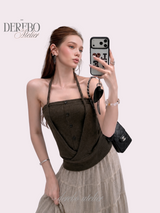 Mild Halter Strap Tube Top