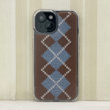 CLASSIC ARGYLE HARD JELL CASE_BROWN