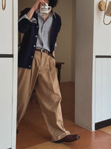 Serendi two-tuck wide pants